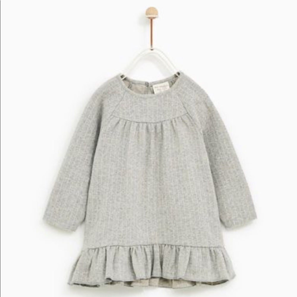Zara baby girl 18-24 months STRIPED AND RUFFLED DRESS